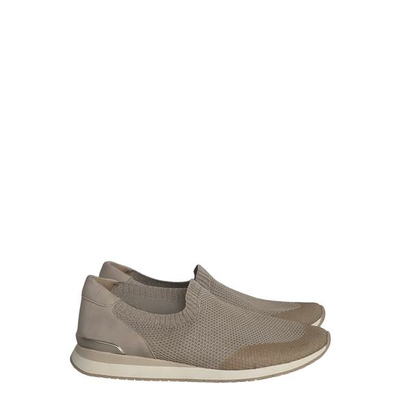 Naturalizer sz9 tan nude lafayette slip on sneaker shoe  stretch comfy - Picture 1 of 6